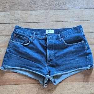 Agolde Dark Blue Jean Shorts